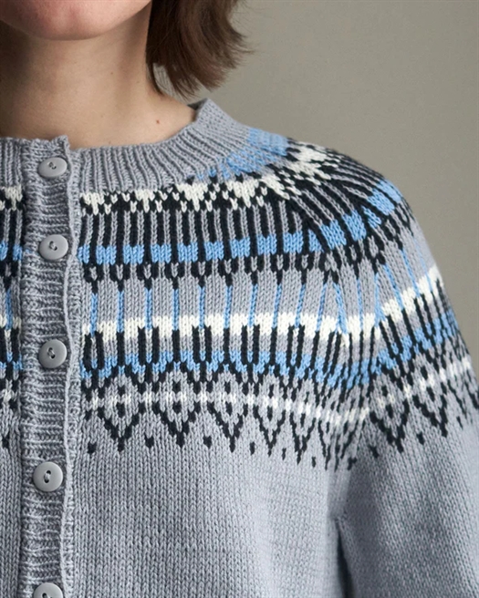 BAGGEN CARDIGAN fra Kit Couture